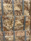 Piatră decorativă travertin scăpițat Golden 30x5x2 cm