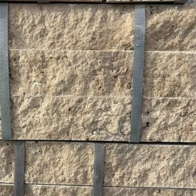 Piatră decorativă travertin scăpițat Bej 30x5x2 cm