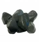 Черная декоративная галька – 3–6 см